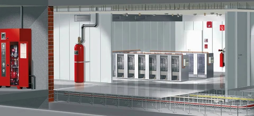 Fire Suppression System Illustration