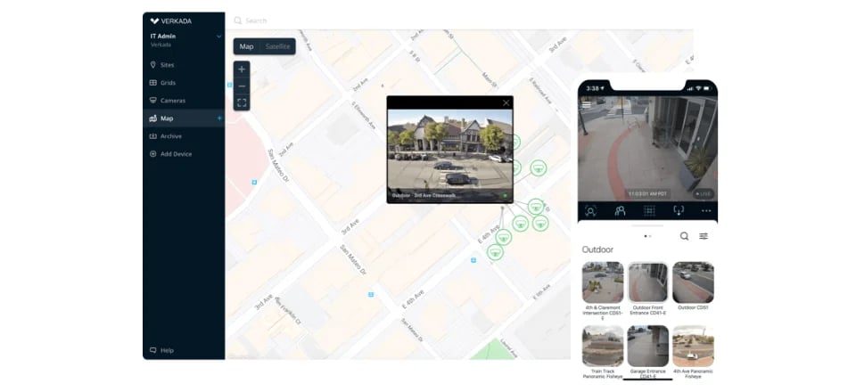 Verkada Security App Maps